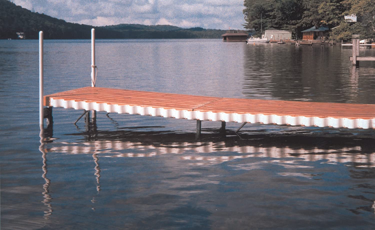 Wave & Shock-Absorbing TAYLOR MADE PRODUCTS Dock Bumper, Heavy-Duty PVC White 5" x 1/4" x 25' Coil Roll, Rigid, Flexible Strip, Mounting Hardware Included, Protects 18' of Docking Space - 46069