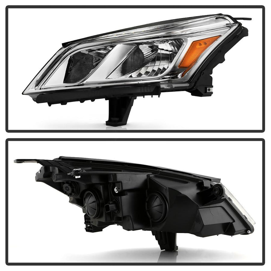 Chevy Traverse 2013-2017 Spyder (OE) OEM Style Headlights - Left and Right - Low Beam-H11(Not Included) ; High Beam-H7(Not Included) - Chrome
