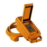 Shock Shield Southwire 2843 GFCI Outlet Box, Safety Yellow