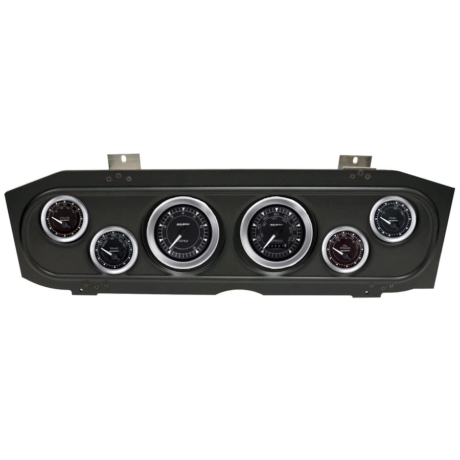 AutoMeter Dash Kit Direct Fit, (3 3/8" X2, 2 1/16" X4), MERC Cougar 69-70, Chrono (2913-04)