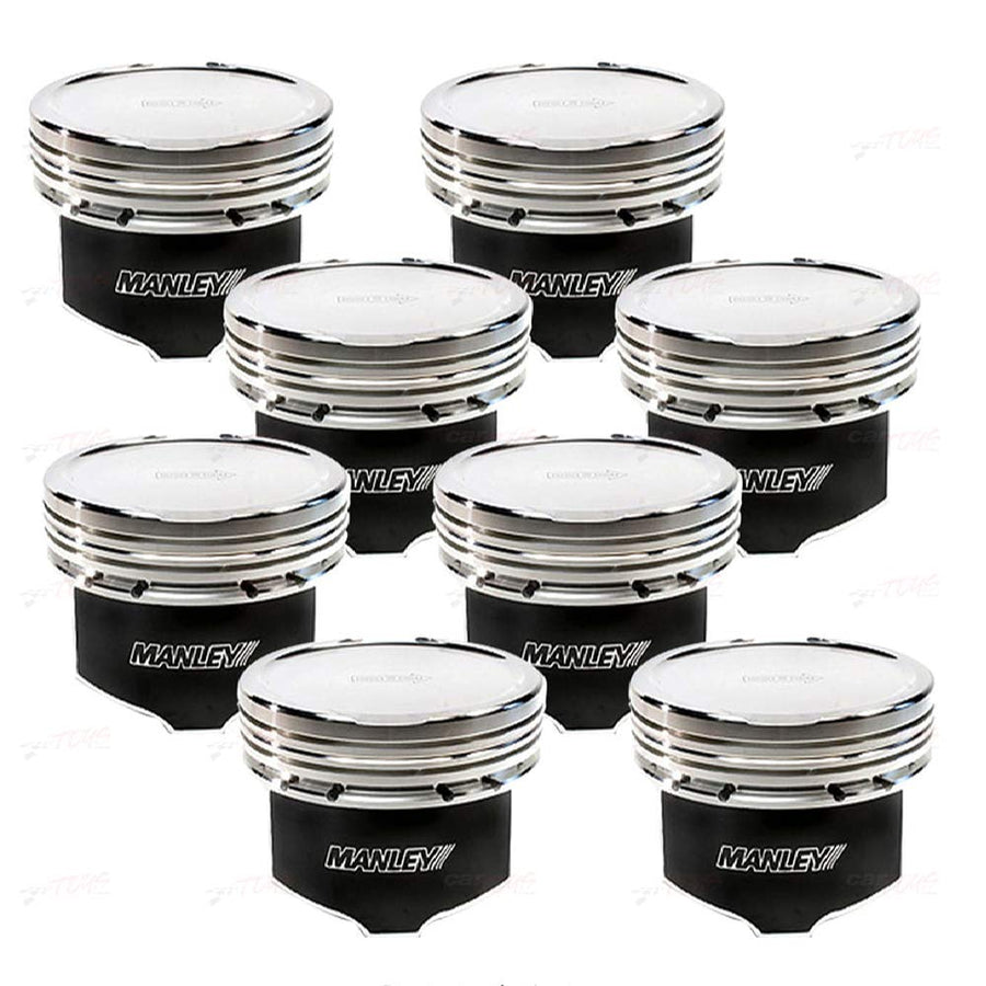 Small Block Chevy Manley LS Series 4.030in Bore - 1.115in CD - -18 cc Dish Platinum Series Pistons