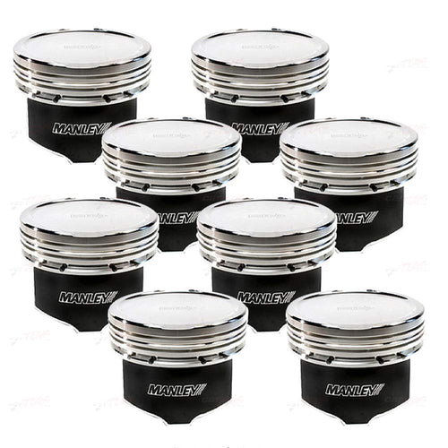 Small Block Chevy Manley LS Series 4.030in Bore - 1.115in CD - -18 cc Dish Platinum Series Pistons