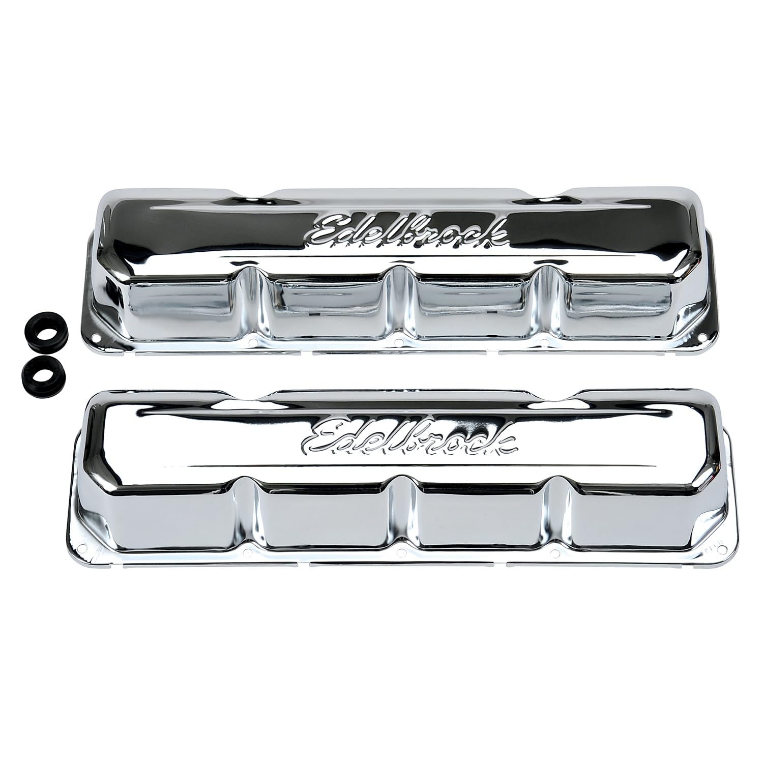 Signature Series Edelbrock Chrome Valve Covers - Set of 2