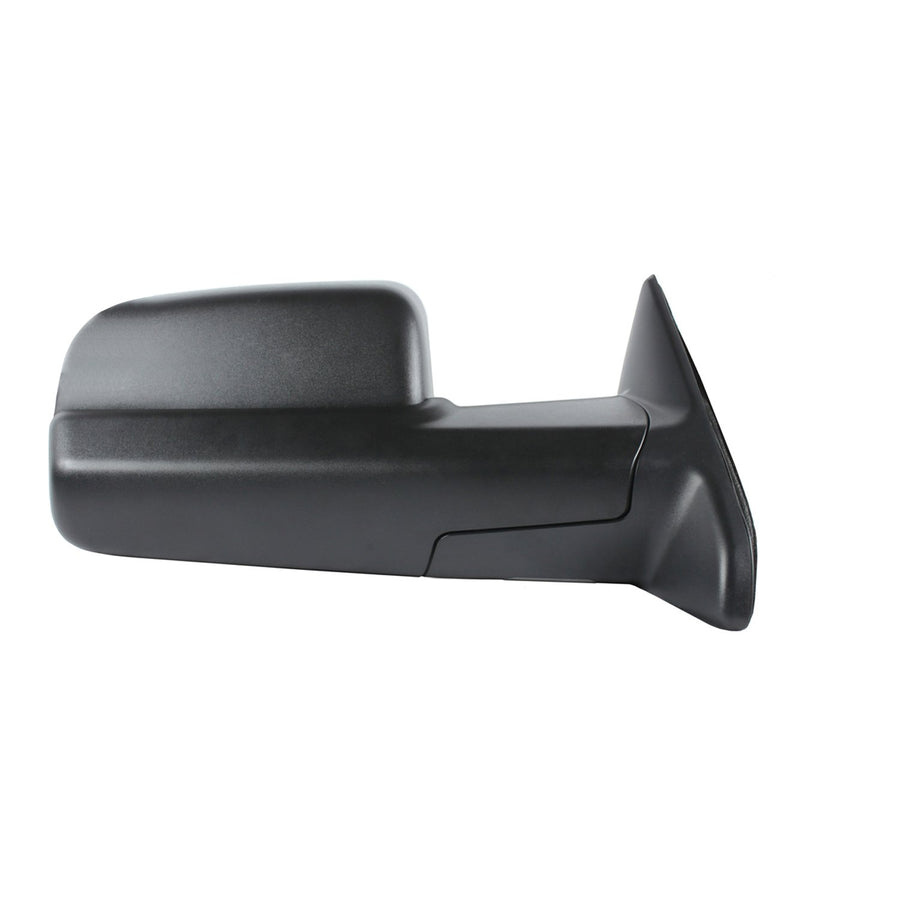 K Source Towing Mirror Passenger-Side – For 2013-2022 Ram Pick-Up Full Size, Textured Black, Flip-out-head, Dual Lens, Foldaway