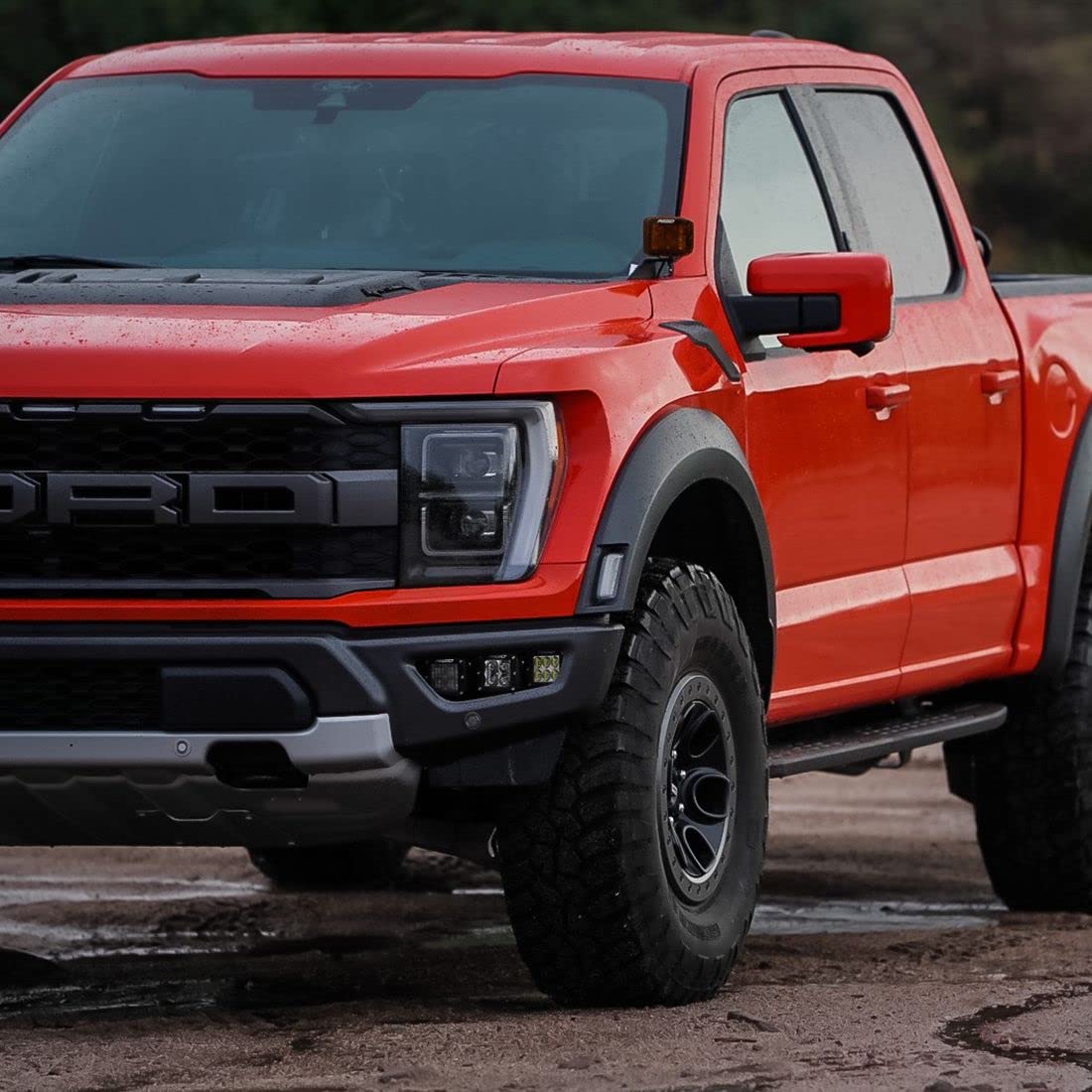 Triple Fog Kit RIGID 46738 Fits The 2021+ FORD RAPTOR Includes D-Series SAE Pro, D-Series Spot, D-Series Drive, Yellow Covers, Harnesses