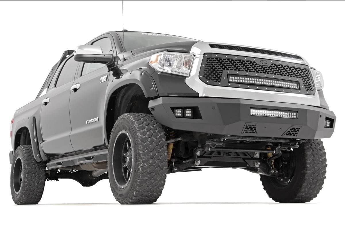 Rough Country LED Mesh Grille Insert w/White DRL for 2014-2017 Tundra - 70225