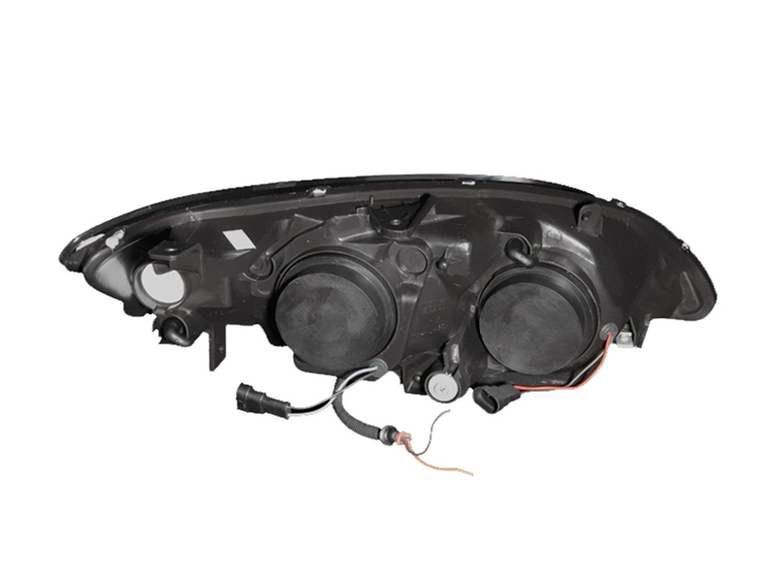 Honda Civic Anzo USA 121060 Projector with Halo Clear Lens Chrome Headlight Assembly - (Sold in Pairs)