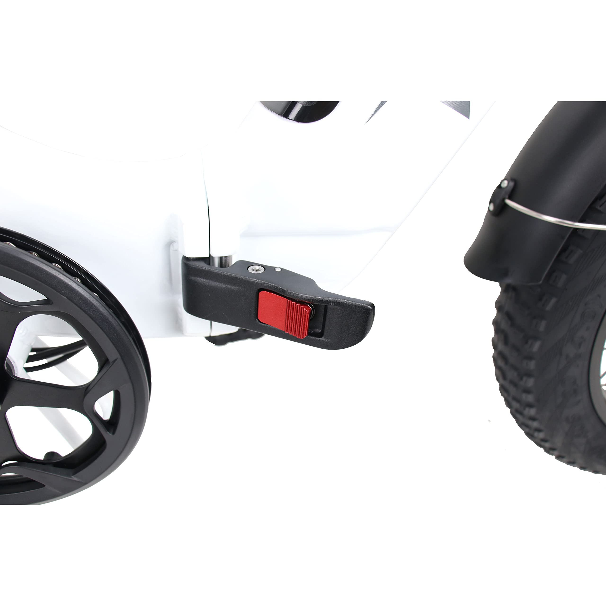 20EB-FOLSDSTWT 20" Deluxe Folding E-Bike with Step Thru Frame - Voltour 750W, White