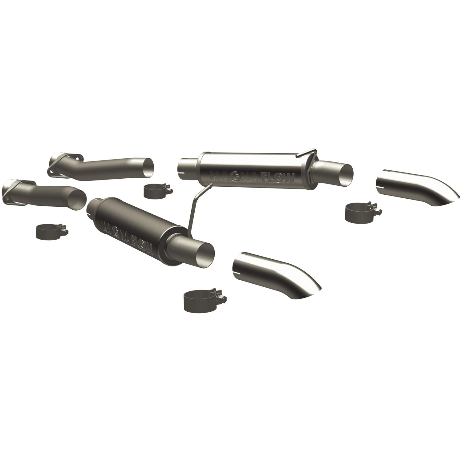 Large MagnaFlow Stainless Steel Performance Exhaust System Kit