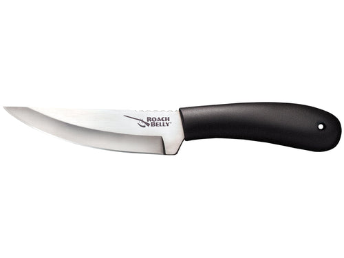 Cold Steel 4.5" Roach Belly German 4116 Stainless Steel Fixed Blade Trailing Point Outdoor Hunting Utility Knife, 4" High Impact Polypropylene Handle, Durable Sheath Included