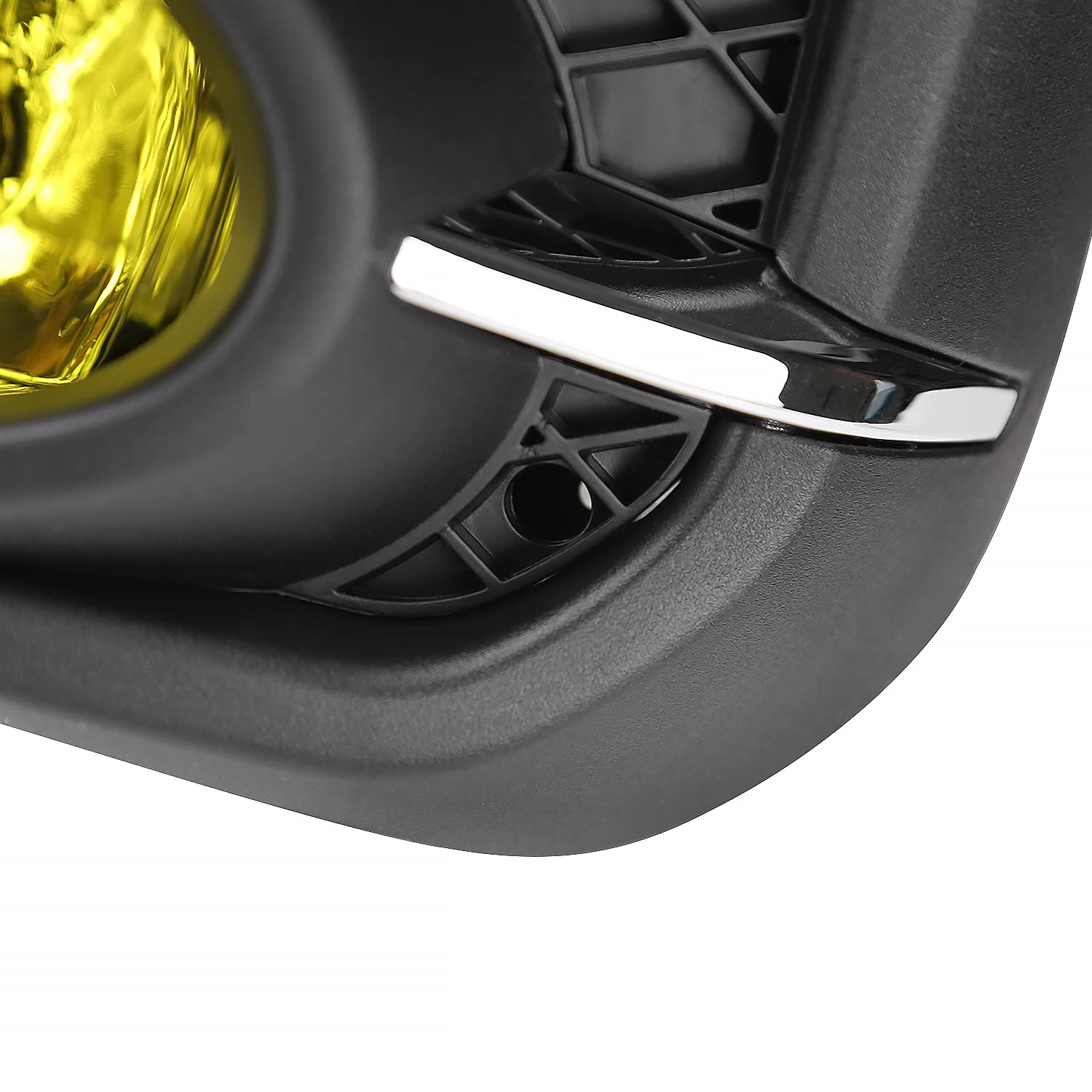 Fog Lights Spec-D Tuning Yellow Compatible with 2014-2015 Honda Civic 2 Door, L+R Pair Assembly