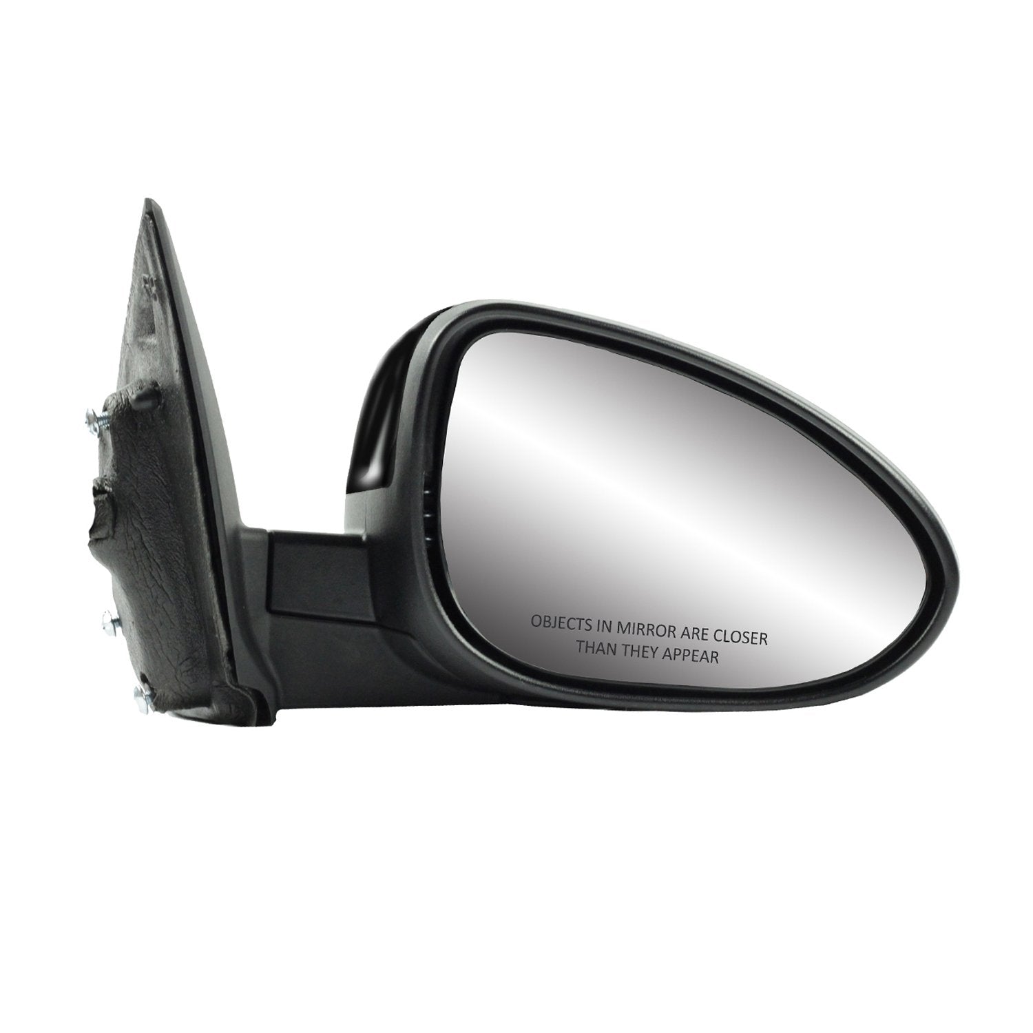 Fit System Mirror Passenger Side for Chevrolet Sonic Hatchback, Sedan, Textured Black w/PTM Cover, Foldaway, Heated Power