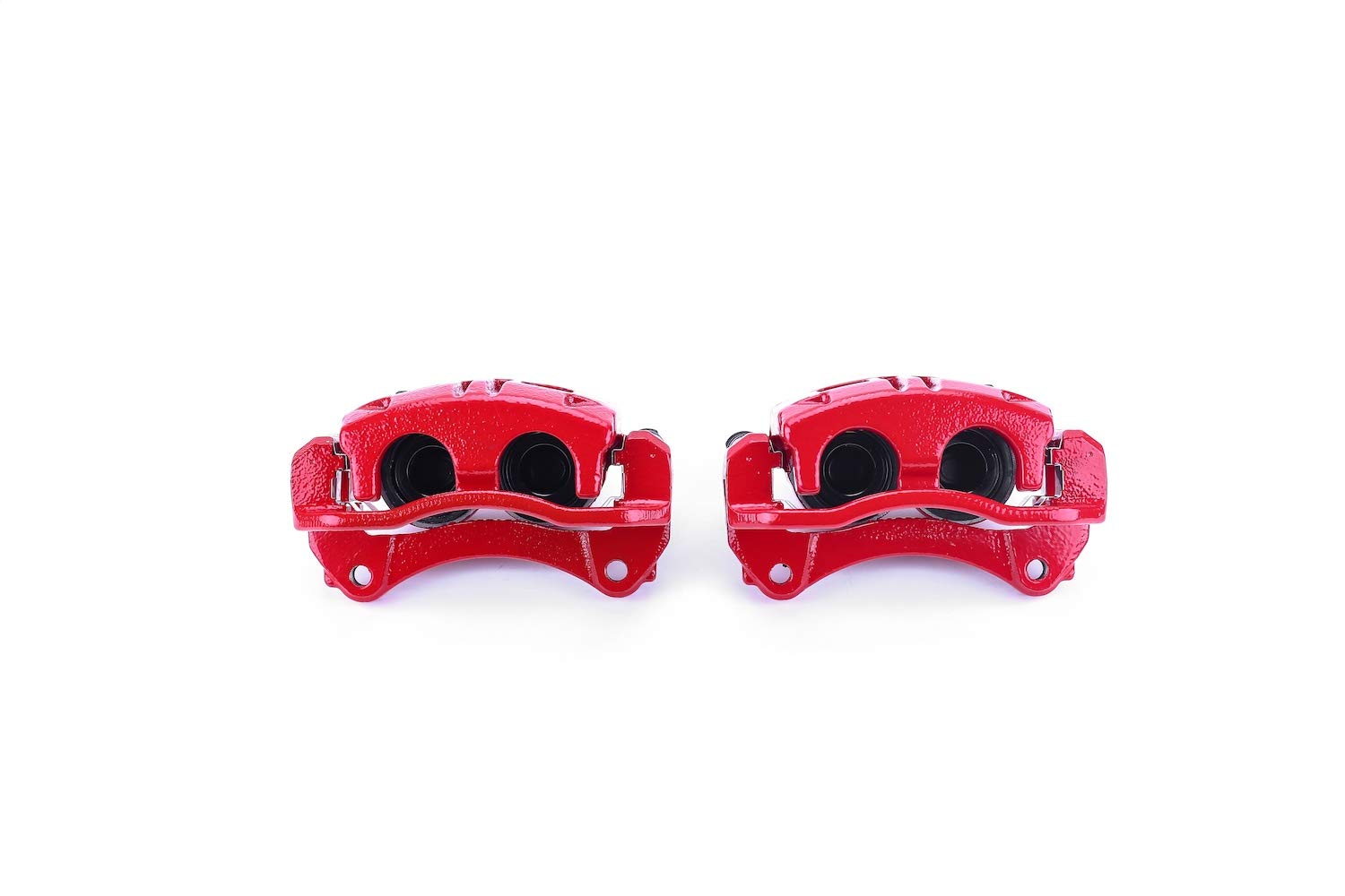 Power Stop S4950 Front Pair of High-Temp Red Powder Coated Calipers For Chevrolet Equinox 2005-2006, Pontiac Torrent 2006, Saturn Vue 2004-2007 [Model Specific]