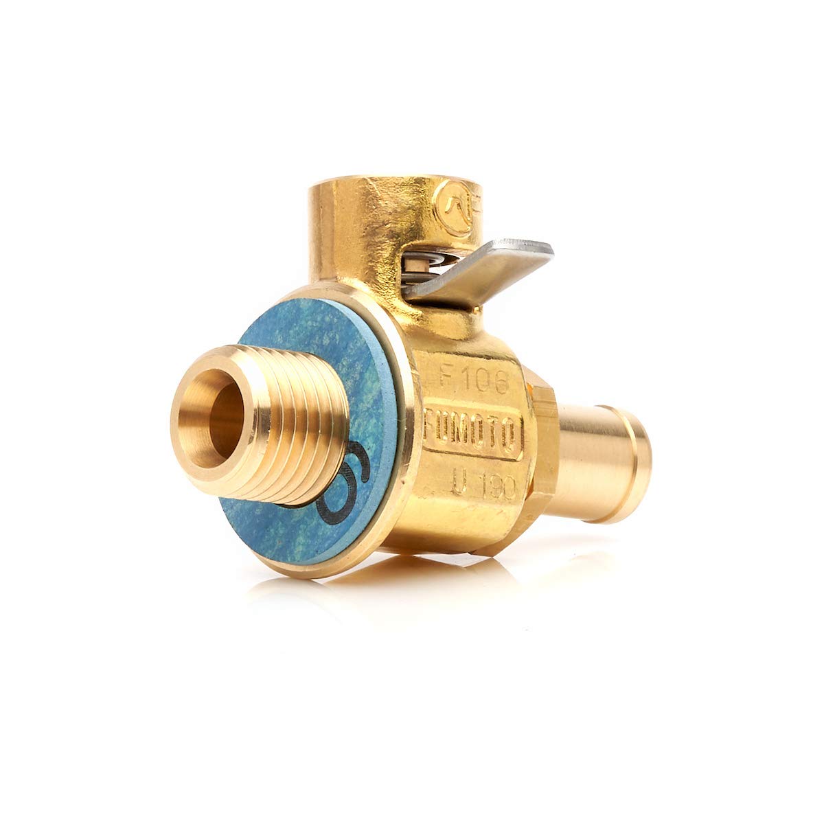 Fumoto FN-Series Drain Valve with Long Nipple and Lever Clip