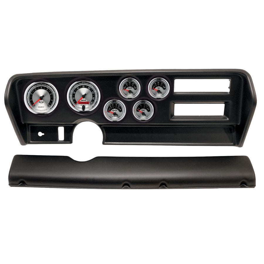 AutoMeter Dash Kit Direct Fit, (3 3/8" X2, 2 1/16" X4), Pontiac GTO Ac 70-72, American Muscle (2915-01)