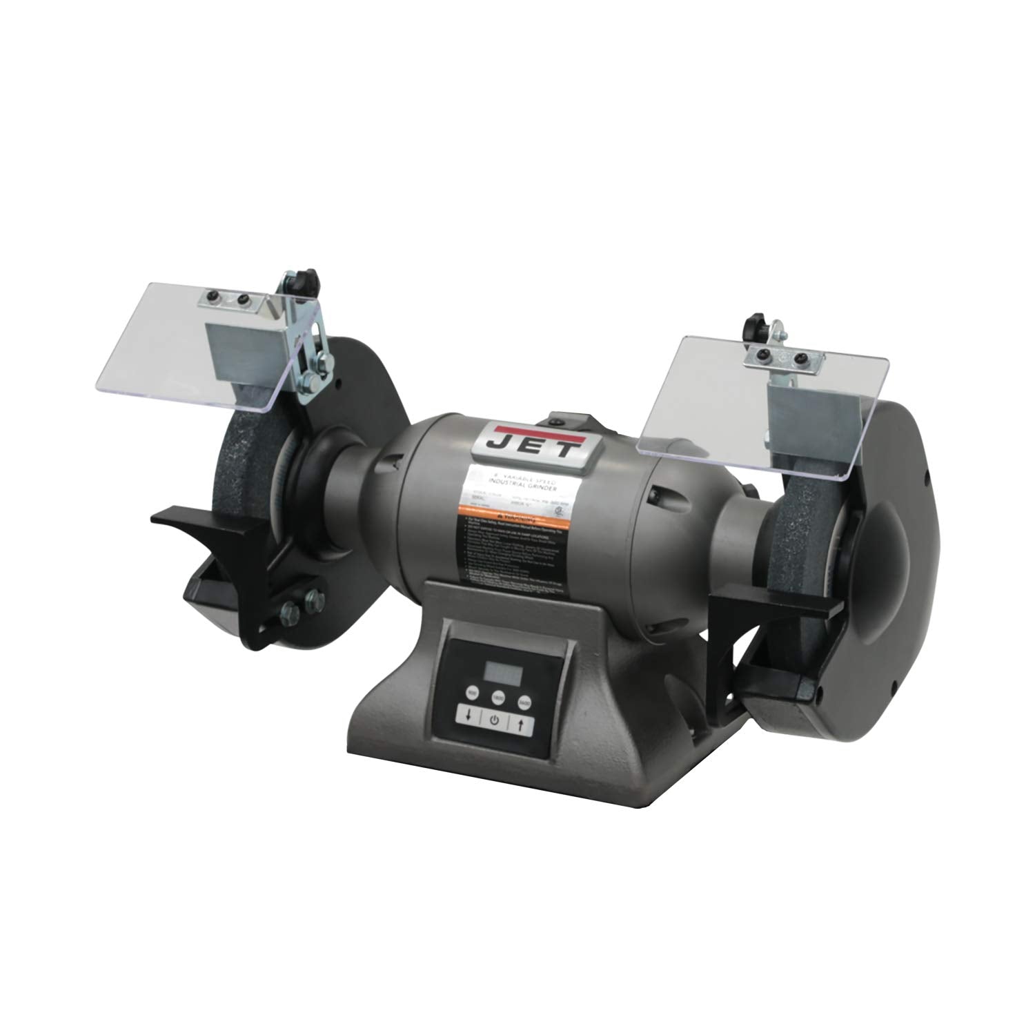 JET 1 HP 8-Inch Industrial Bench Grinder, Variable Speed, 115/230V 1Ph (IBG-8VS)