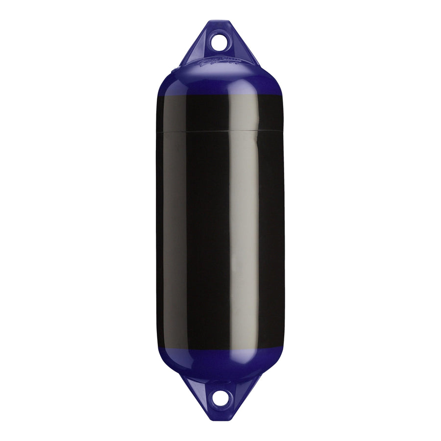 F-2 Standard Polyform Boat Fender Blue Ropehold - Black
