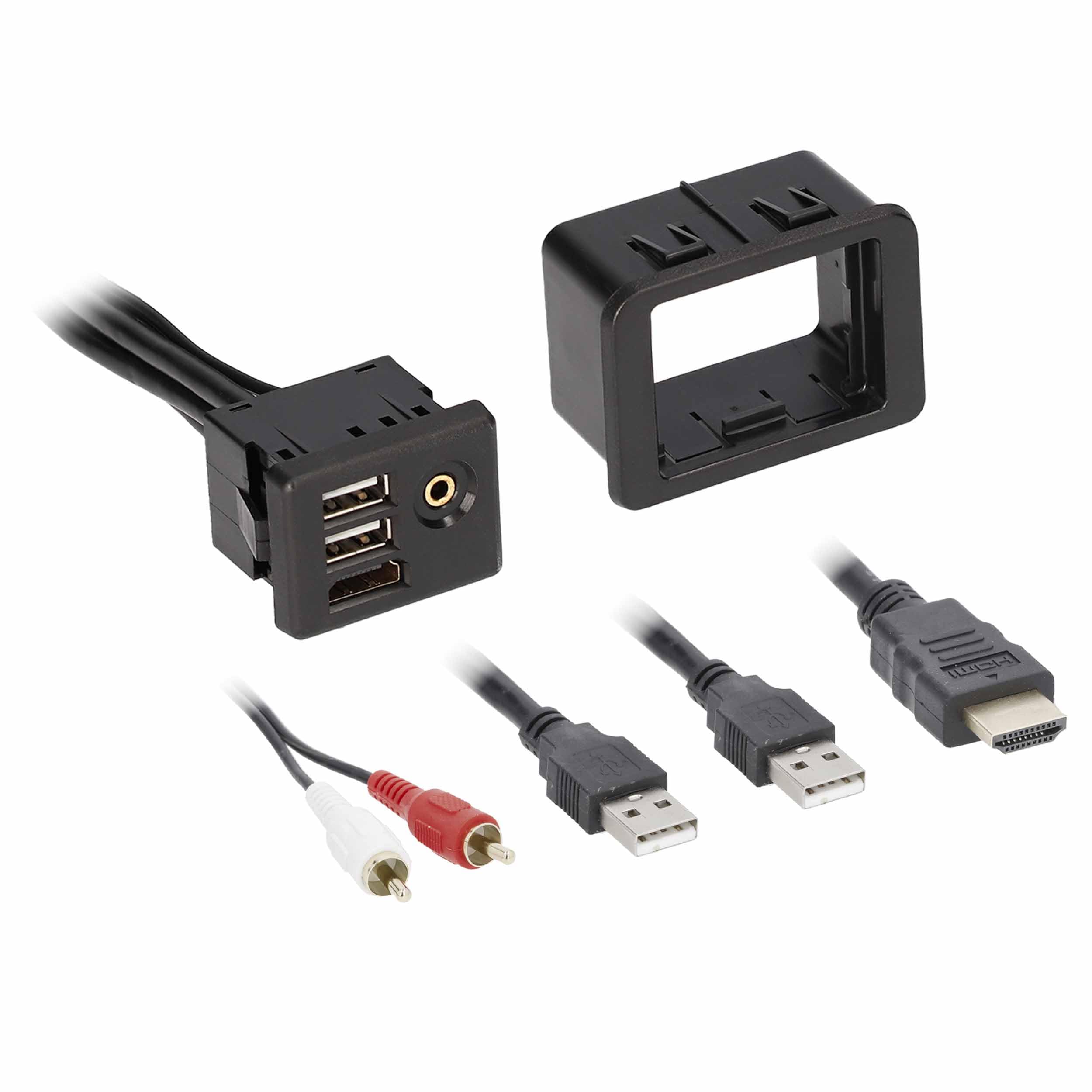 AXXESS - Replacement USB/AUX/HDMI Panel 6 Feet - Chrysler/Dodge/Jeep (AXUSB-RAM1-6)