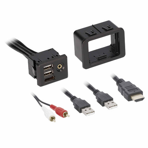 AXXESS - Replacement USB/AUX/HDMI Panel 6 Feet - Chrysler/Dodge/Jeep (AXUSB-RAM1-6)