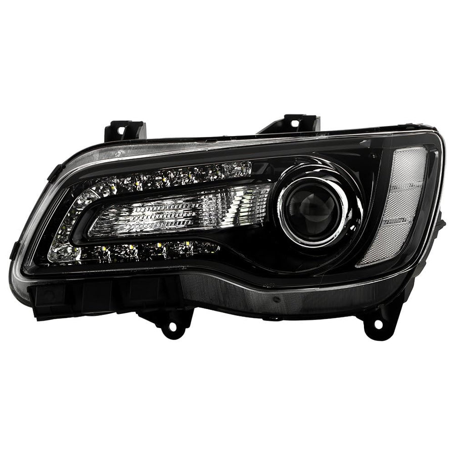 Chrysler 300 Spyder (OE) Halogen Only 2015-2023 (Won‘t Fit HID Models) Black Bezel Driver Side Headlight -OEM Left