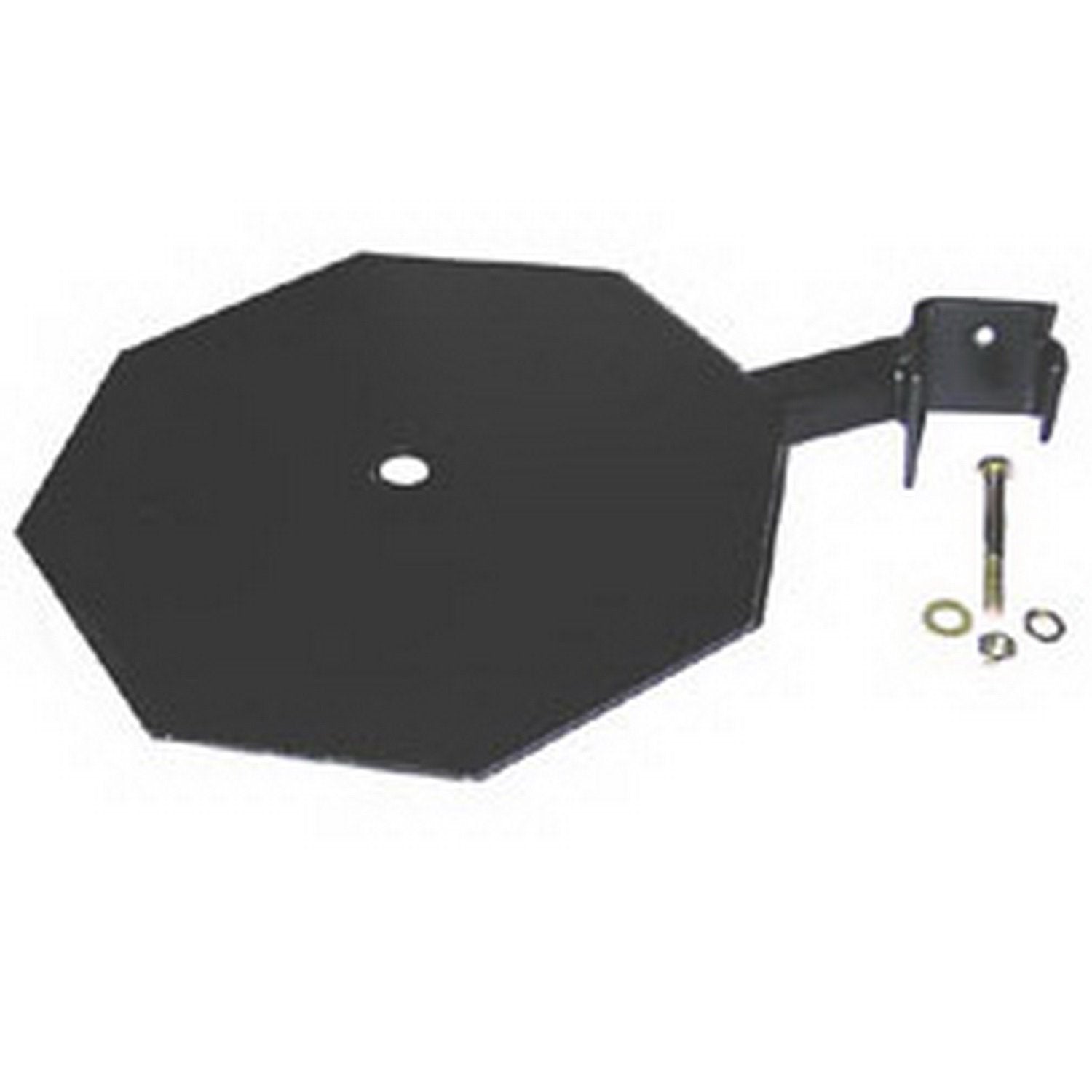 Light Bracket Backrack(TM) for round strobe lights, Driver's side mount, 10.5" octagon base