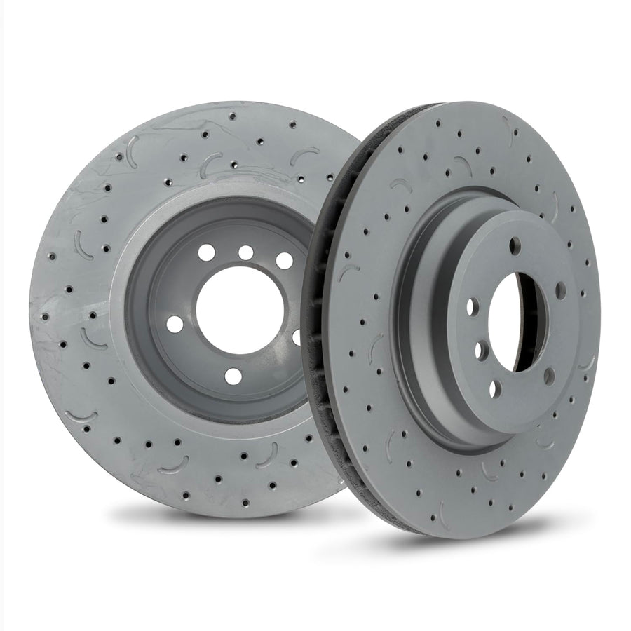 Hawk Performance Cross-Drilled and Slotted HTC4862 Talon Rotors