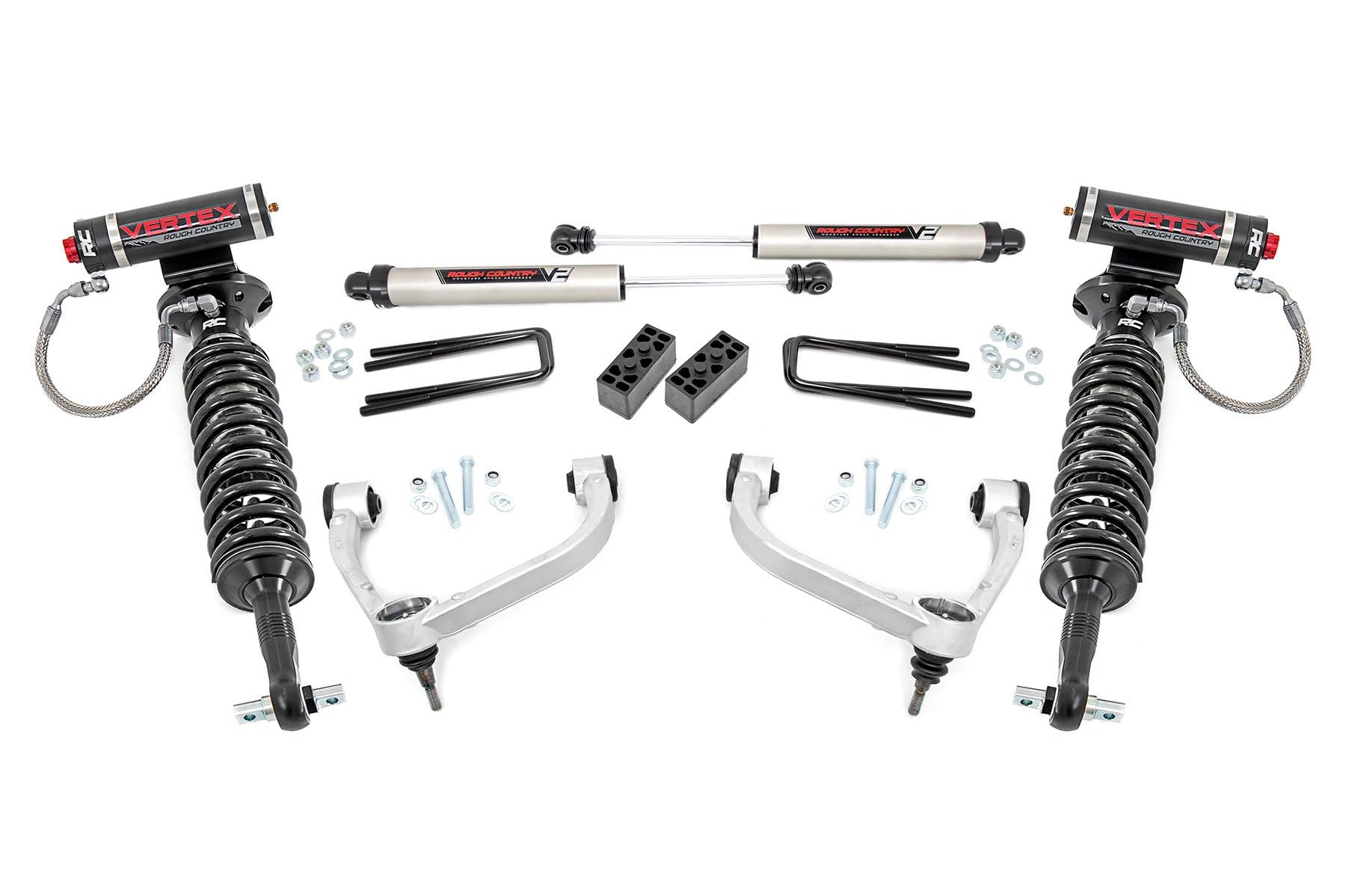 3" Rough Country Vertex Lift Kit w/ V2 Shocks for 14-20 Ford F-150 4WD - 54557