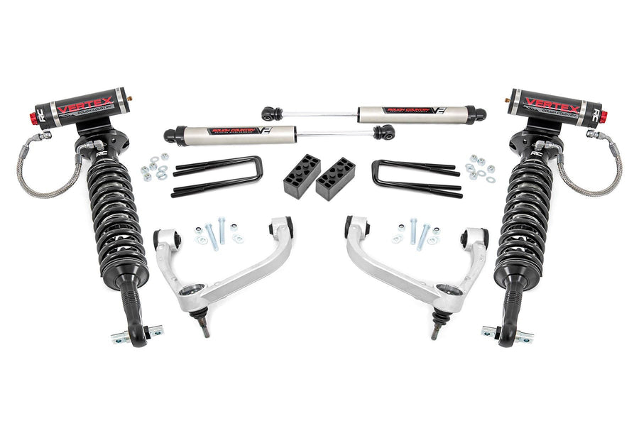 3" Rough Country Vertex Lift Kit w/ V2 Shocks for 14-20 Ford F-150 4WD - 54557