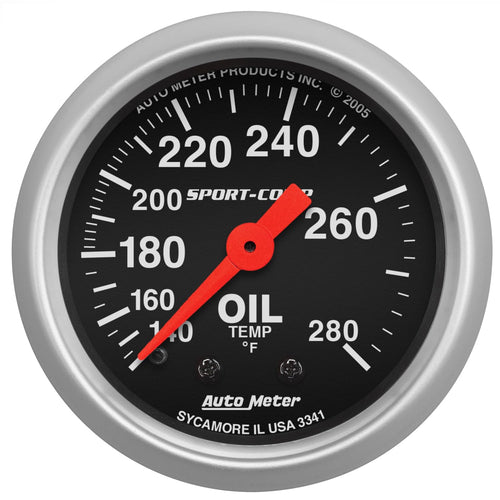 Auto Meter Sport-Comp Mechanical Oil Temperature Gauge 3341