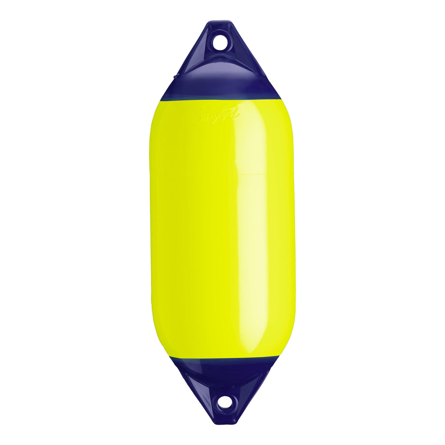 Polyform F-5 Standard Boat Fender F-Series - Saturn Yellow Blue Ropehold