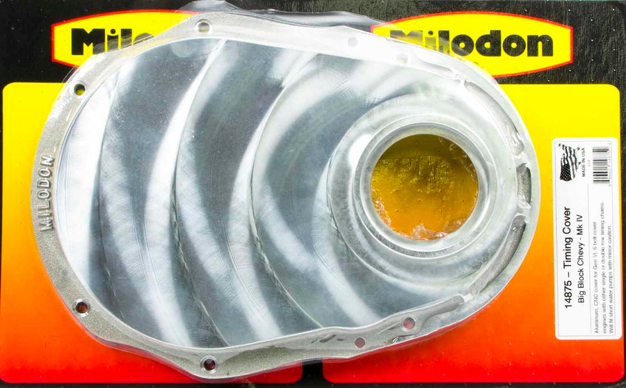 Machined Finish Aluminum Timing Cover Milodon 14875 for Generation 6 Big Block Chevy