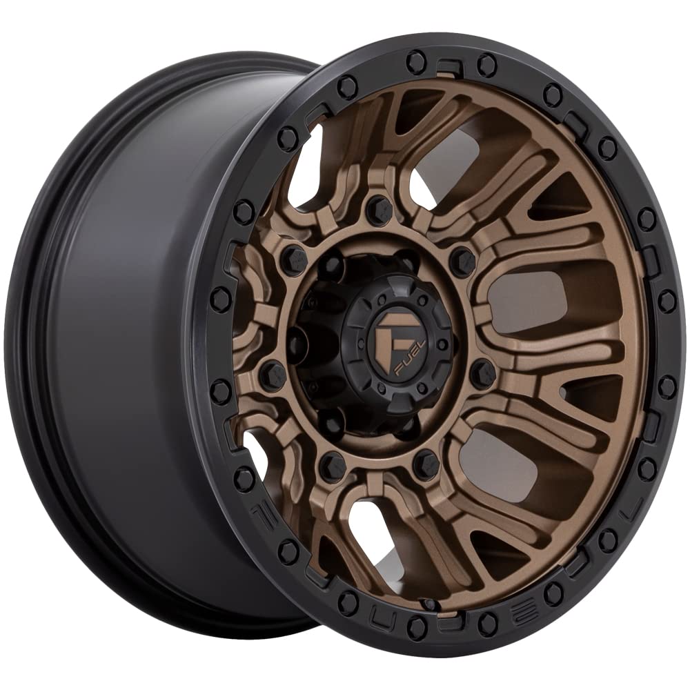 D826 TRACTION FUEL OFF-ROAD 20X9, 6X135, 5.04, 1mm MATTE BRONZE WITH BLACK RING - D82620908950