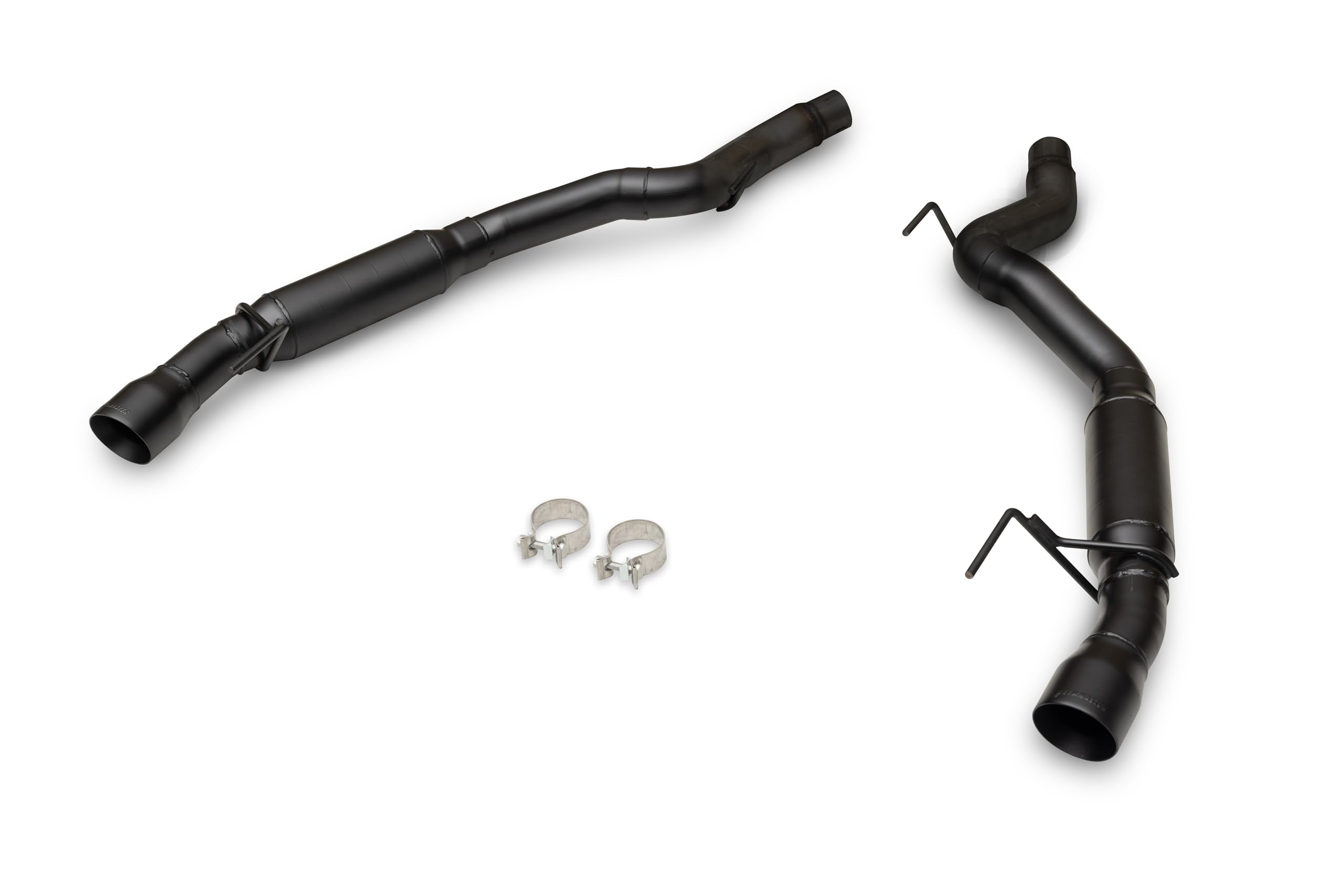 Flowmaster Outlaw Series 818160 Axle-Back Exhaust Kit 3 Inch 409 Stainless Steel with 4 Inch Black Quad Tips without Valves Compatible with 2024 Ford Mustang GT 5.0L Coyote and 2.3L EcoBoost