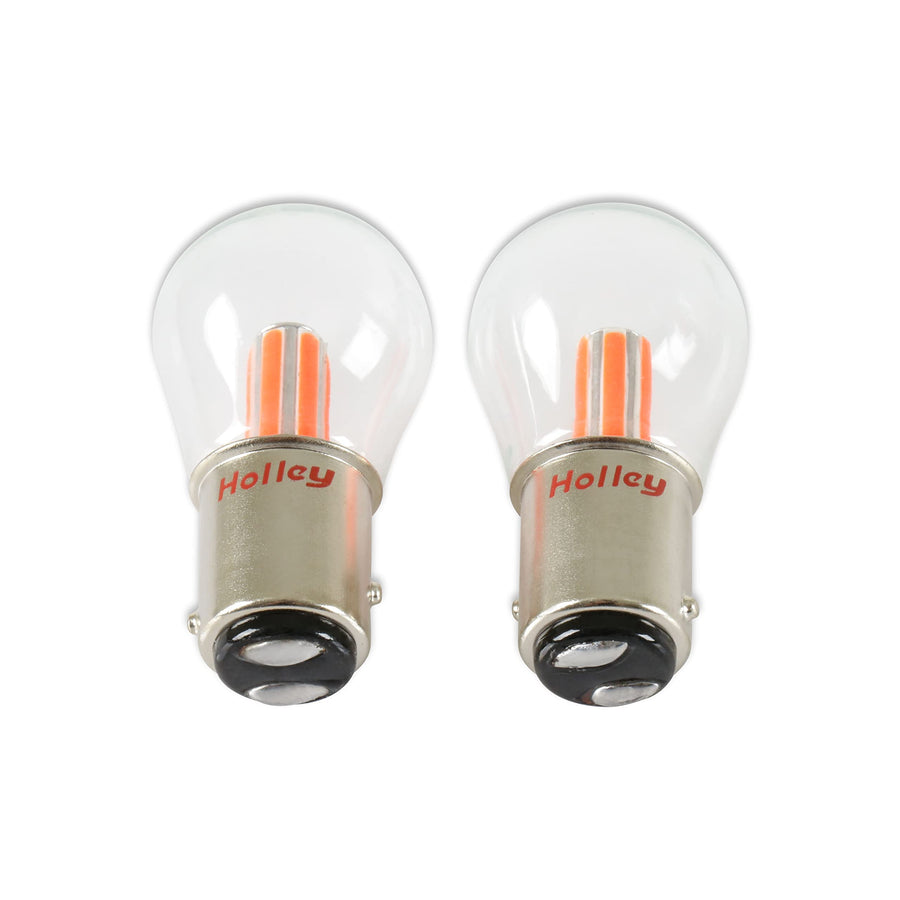 Holley HLED30 RetroBright LED Bulbs - Turn Signal 1157 - Red - Pair