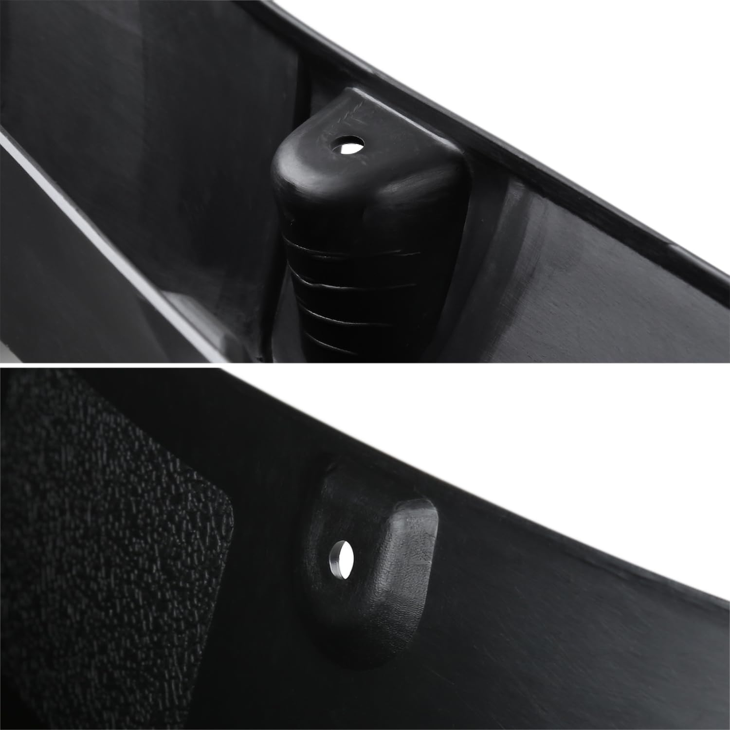 Spec-D Tuning Black Pocket Style 4PC Front + Rear Rivet Bolt On Fender Flares Compatible with 2009-2018 Dodge Ram 1500