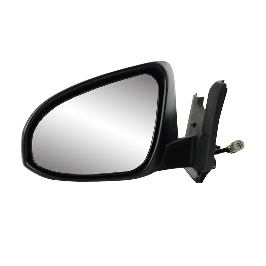 Mirror Driver Side for Toyota Yaris Hatchback CE, L, LE Models, France Built, Textured Mount, w/PTM Cover, w/Textured Strip on Bottom Mount, Foldaway, Power