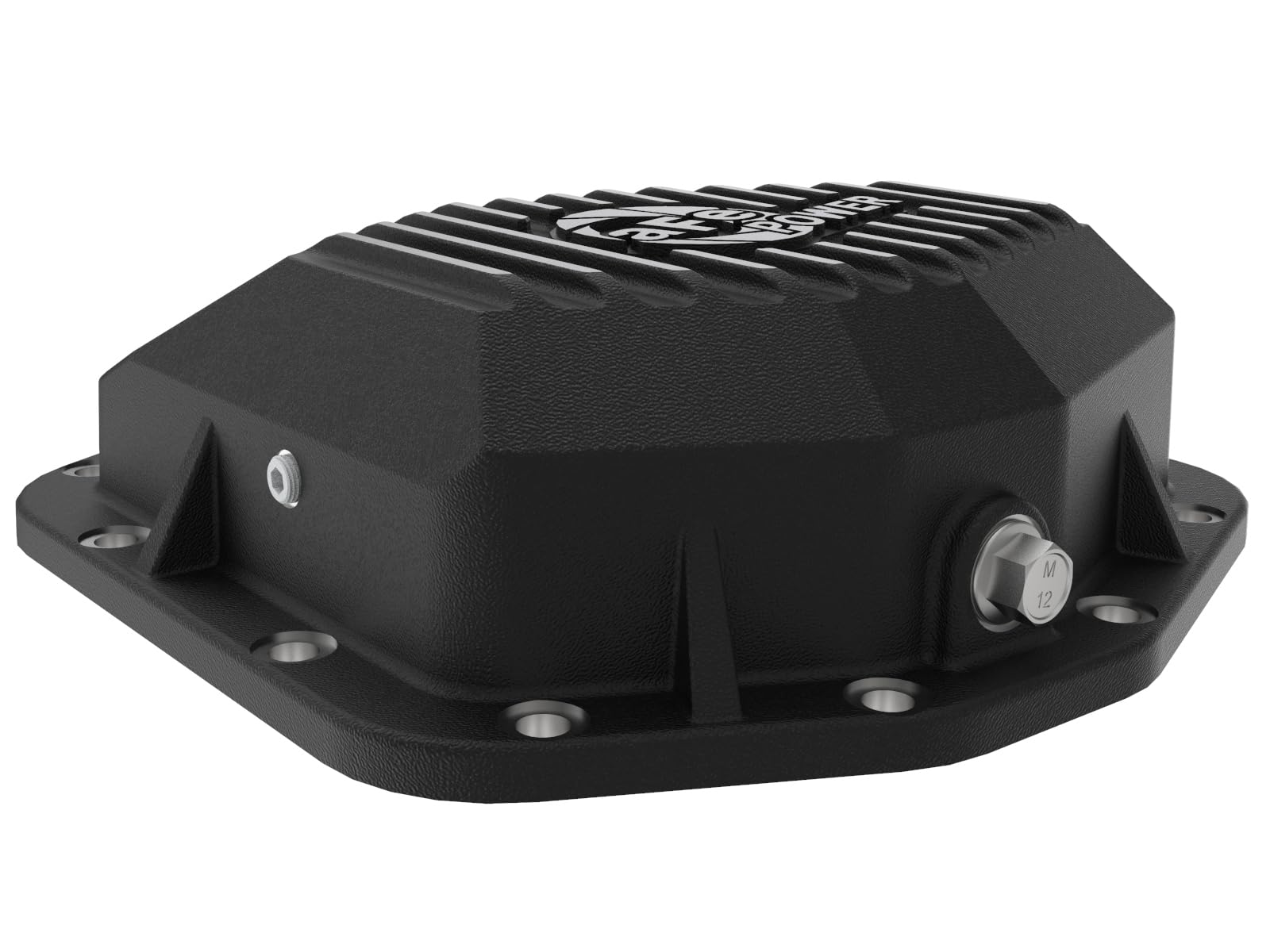 aFe POWER Rear Differential Cover Pro Series Black w/Machined Fins - #46-71190B - Jeep Gladiator (JT) 20-23 (Dana M220)