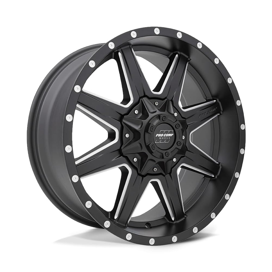Pro Comp 20X9 PXA48 8X180 S-BLK MILL 0MM - PXA5148-298950