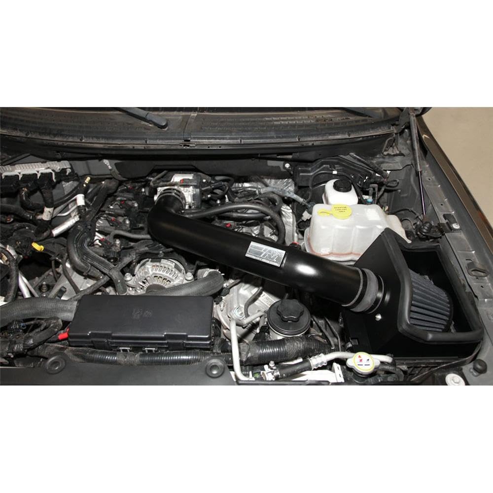 Cold Air Intake Kit K&N: Increase Acceleration & Towing Power, Guaranteed to Increase Horsepower up to 20HP: Compatible with 6.2L, V8, 2011-2012 FORD (F150, F150 Platinum), 71-2584