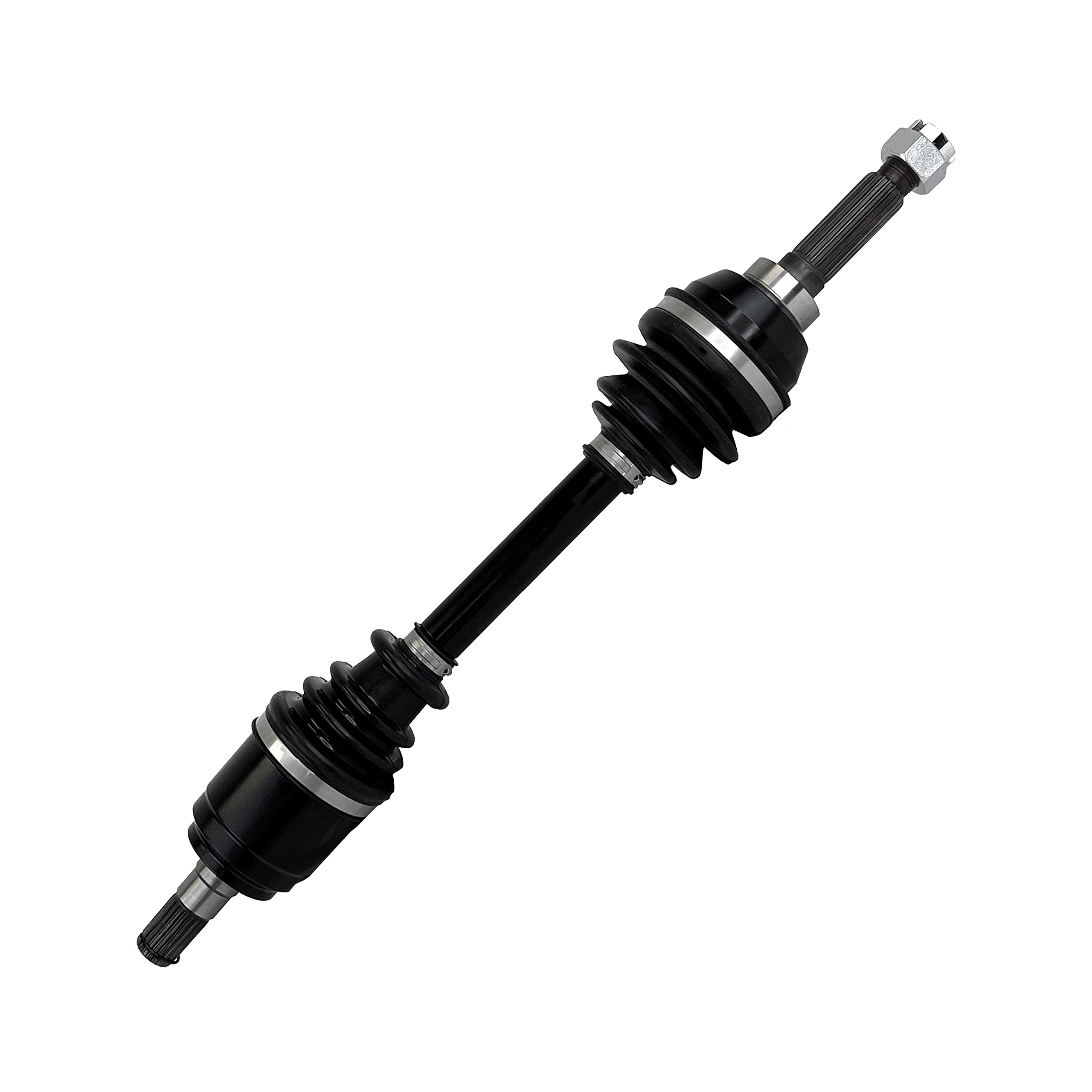 Front Left Rugged Performance Axle for (2004-07) Suzuki Vinson 500, In CNC Precision Components, Stainless-Steel Clamps Coated for High Protection & Machined Heat Treated for Long Life, Easy Install
