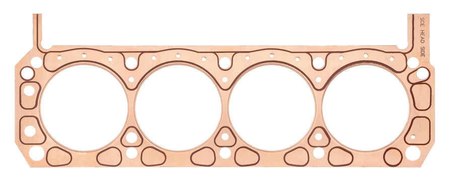 Cylinder Head Gasket, SCE Gaskets ICS Titan, 4.060 in Bore, 0.040 in Compression Thickness, Copper, Passenger Side, Small Block Ford, Each