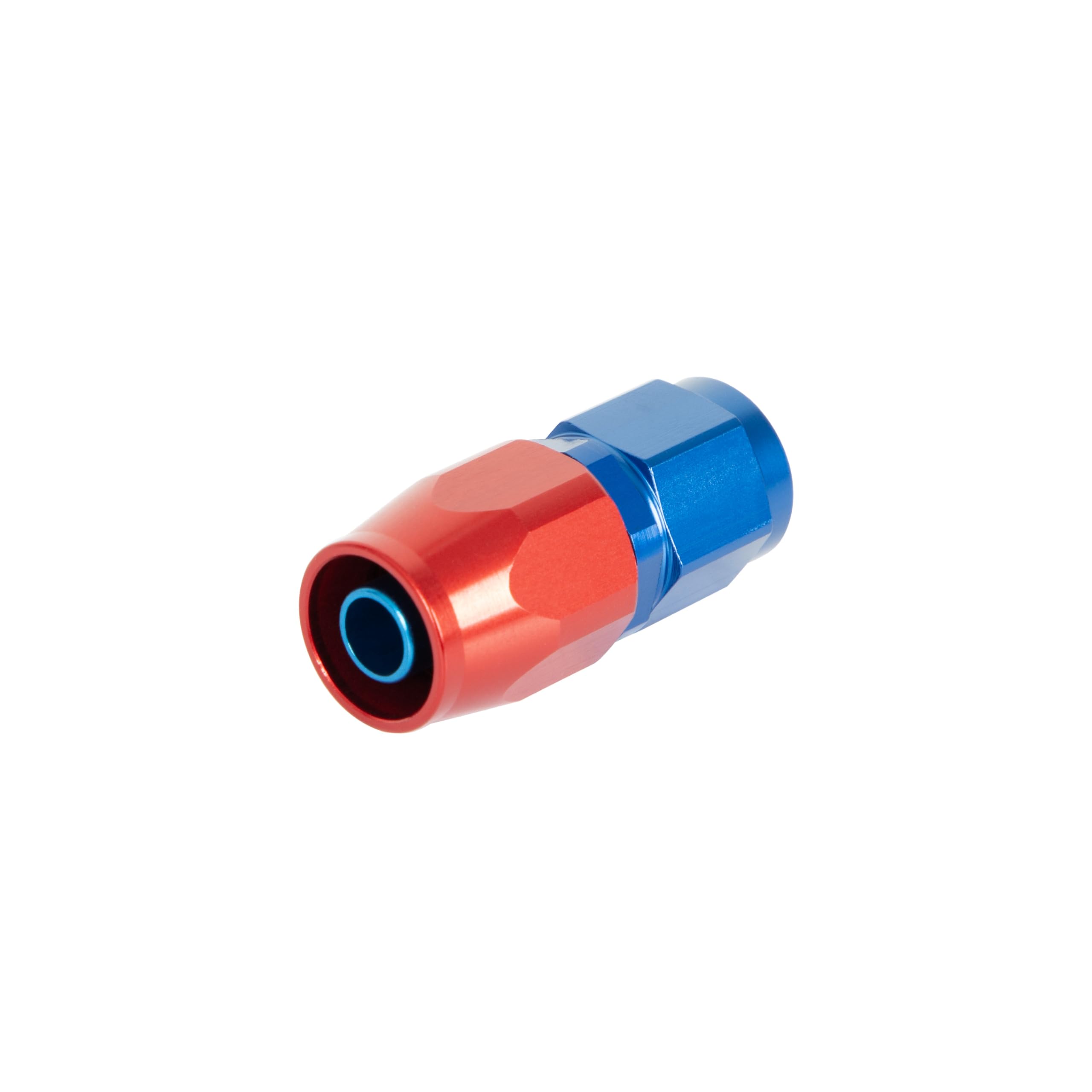 Earl's Straight Swivel-Seal® Hose End -6 AN - Red/Blue - Clamshell Package 800106ERLP