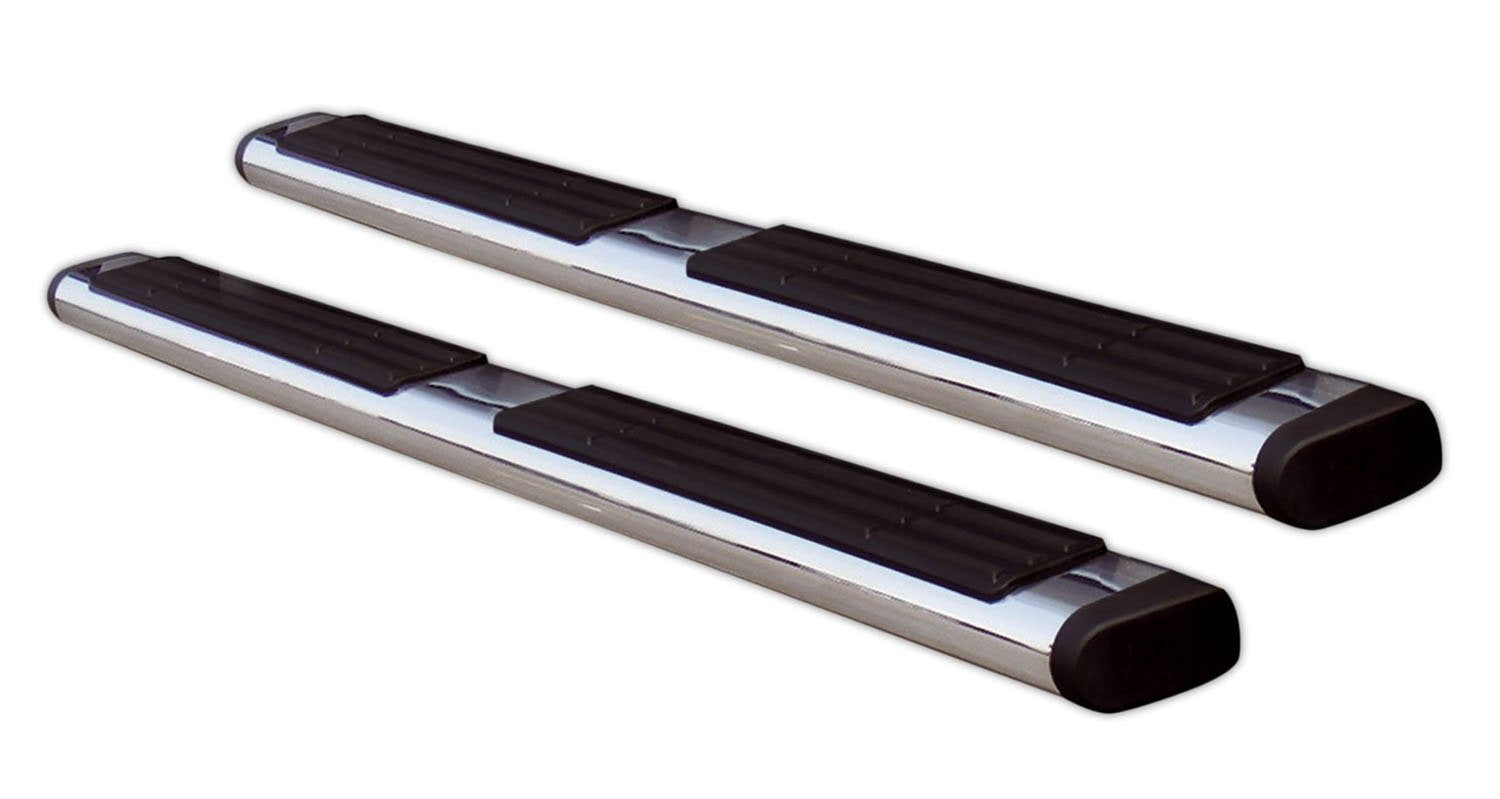 6" Go Rhino OE Xtreme Sidesteps & Brackets | Stainless Steel, Polished | 686439980PS | Fits 2015-2018 Ram 1500 Quad Cab Pickup; 2019-2023 Ram 1500 Classic Quad Cab Pickup