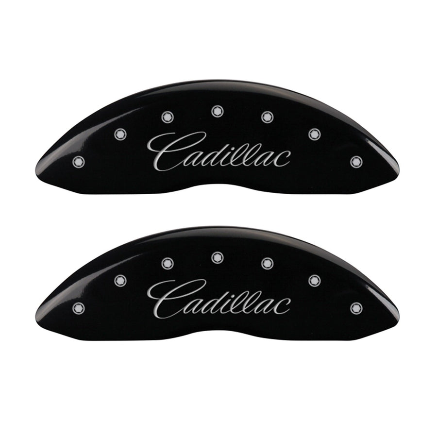 Caliper Covers MGP 35004SSRXBK with Black Powder Coat Finish, (Set of 4)