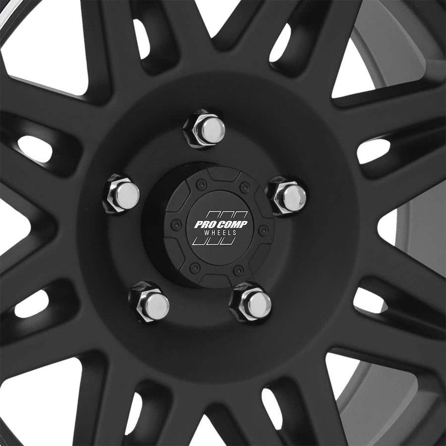 PXA5 Pro Comp Alloys 17X9 5X5.0 F-BLK MACH -6MM - PXA7105-7973