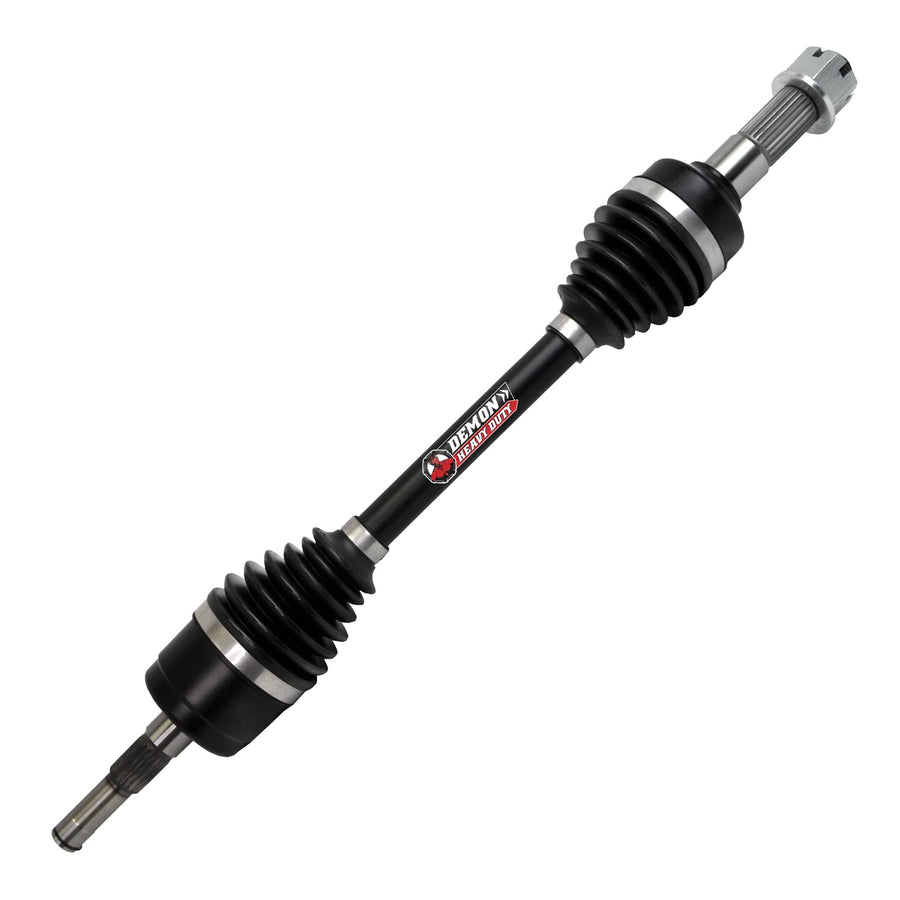 Heavy Duty Demon Powersports Front Left Axle for CFMOTO ZFORCE 500/800, 4340 Chromoly Steel, in Dual Heat Treated High Strength, Gives Wider Angles & in Molybdenum Grease (See Fitments in Description)