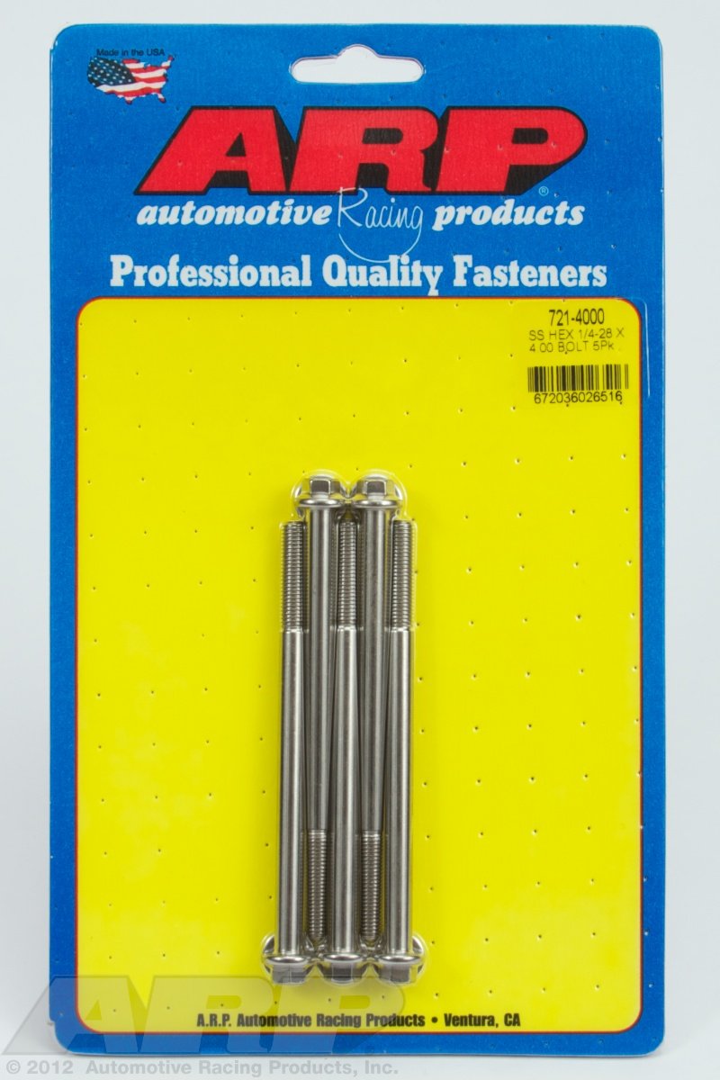 Hex Bolt ARP (721-4000), Stainless Steel