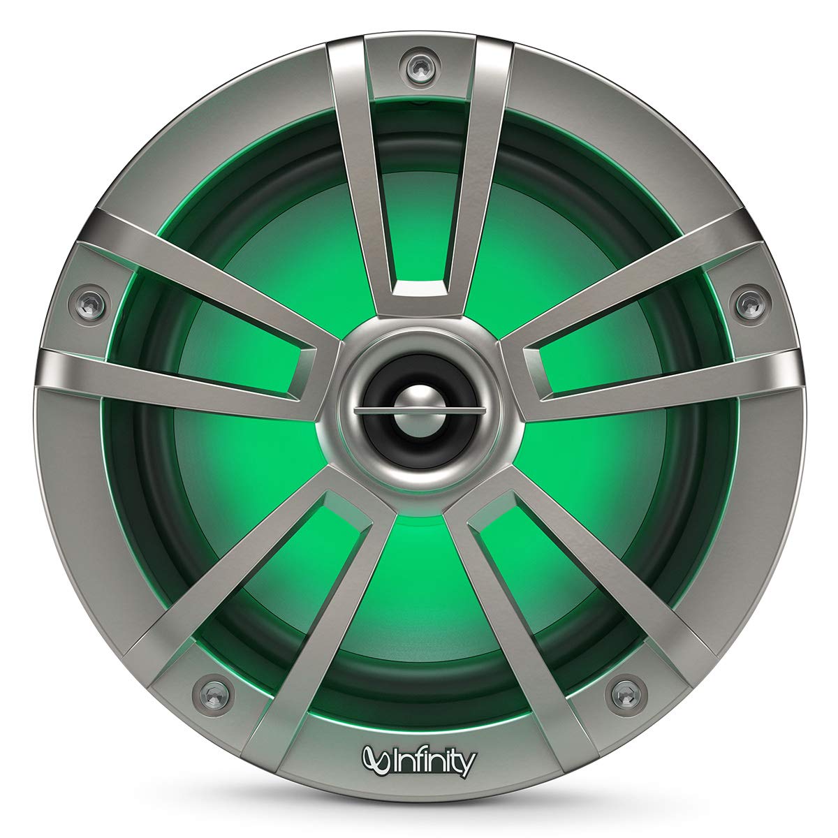 Infinity 622MLT Marine INF622MLT 6.5h RGB LED Coaxial Speakers - Titanium