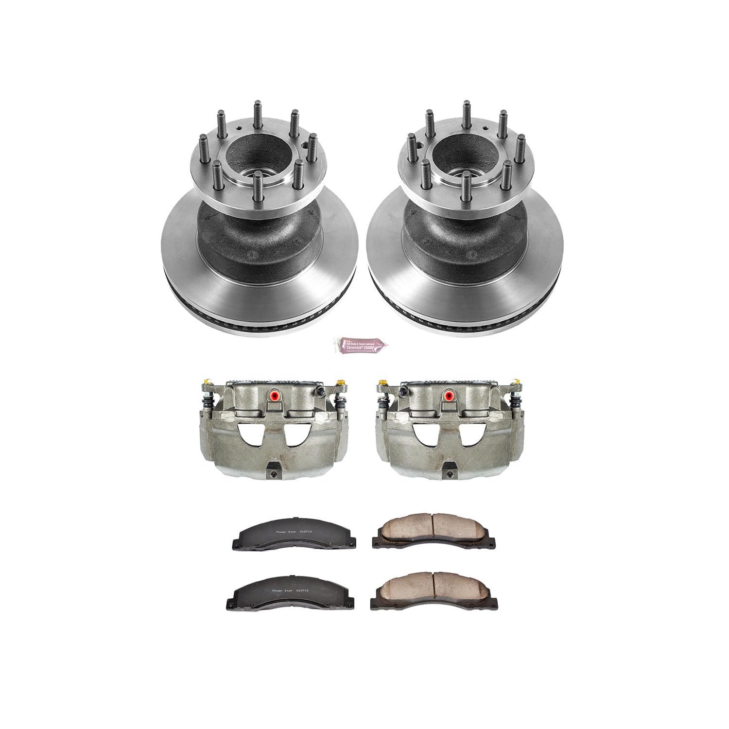 Power Stop KCOE4717 Stock Replacement Front Brake Kit (with Calipers) For Ford E-350 Super Duty, Ford E-450 Super Duty, Ford E-350 Super Duty, Ford E-450 Super Duty [Model Specific]