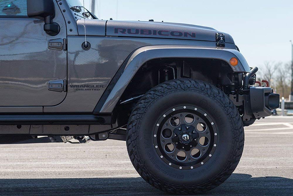 D525 Fuel Offroad REVOLVER Black Wheel with Matte Milled Accents and tpms (20 x 10. inches /8 x 165 mm, -12 mm Offset)